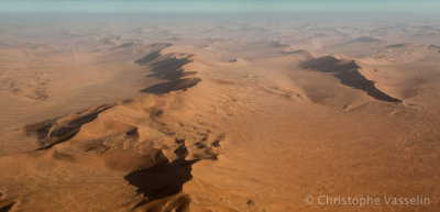 Namib desert from the sky