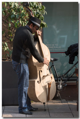 Musicien dans les rues de Strasbourg