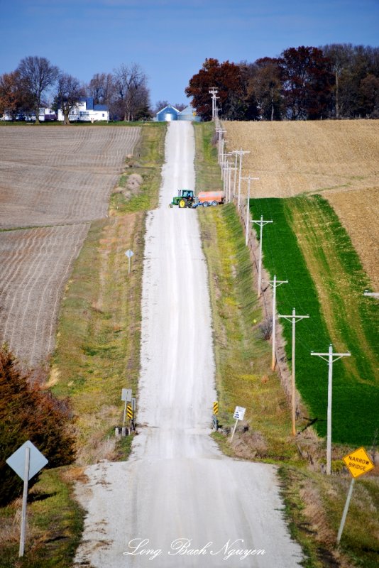 Uphill Jasper road,   NE Kalona Iowa 