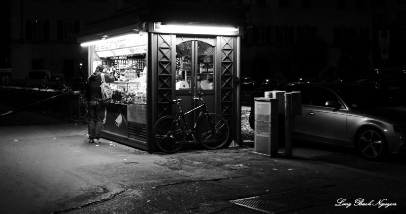 Snack Stand, Florence, Italy  