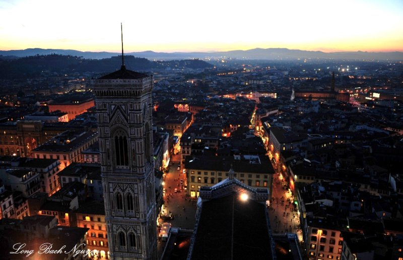 Giottos bell tower, Florence Cathedral, Basilica di Santa Maria del Fiore, Basilica of Saint Mary of the Flower, Florence, Ital