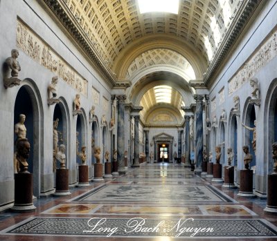 Hall of Statues, Vatican Museum, Rome, Italy 137 