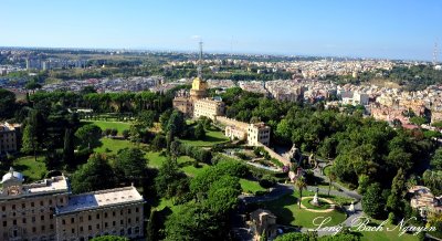 Governorate Palace, Vatican Radio, Vatican Garden from St Peter's Basalica, Rome, Italy 573