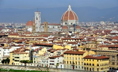 Brunelleschi's Dome, the nave, and Giotto's Campanile of the Florence Cathedral from Michelangelo Hill 113