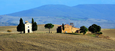 Cappella di Vitaleta, Val dOrcia, Tuscany, Italy