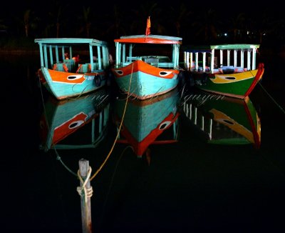 tour boats, Hoi An river, Hoi An, Vietnam  