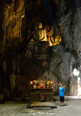 Katherine, Buddhist Buddha, Huyen Khong cave, Marble Mountains, Da Nang, Vietnam 
