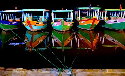 Hoi An Tourist boats, Hoi An, Vietnam 