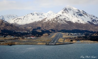 Runway 25, Kodiak Airport, Barometer Mtn, Kodiak Island, AK  