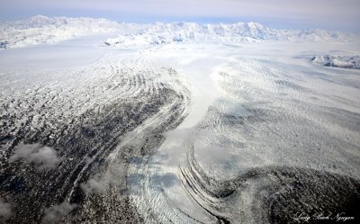 Steller Glacier, Khitrov Hills, Waxwell Ridge, Bering Glacier, Robinson Mtn, AK  