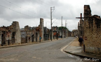 main street, Oradour-sur-Glane, France  