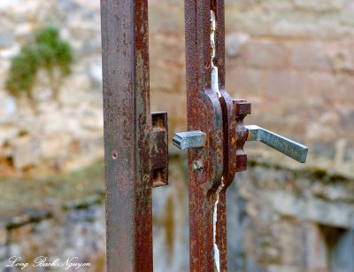 door handle, Oradour-sur-Glane, France 