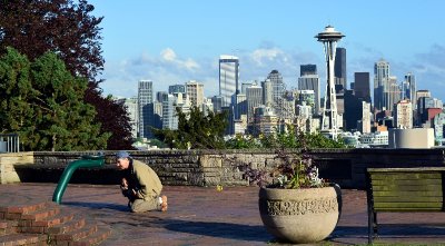 Sam looks for angle, Seattle, Washington