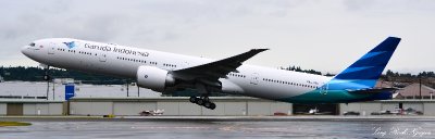 Garuda Indonesia, Boeing 777-300 ER, Boeing Field, Seattle 