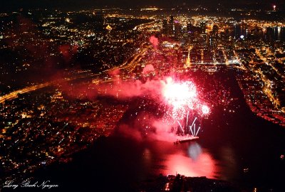 4th of July Fireworks, Lake Union, Seattle, Washington  