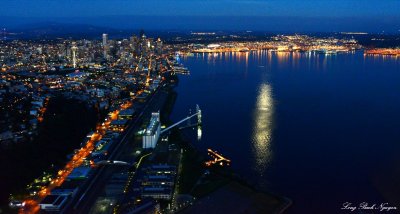 Seattle, Elliott Bay, Harbor Island, West Seattle, Washington  