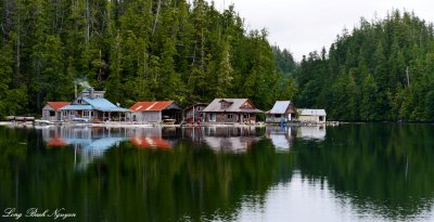 Floating Cabins of  Julia Passage, Barclay Sound, Vancouver Island, Canada