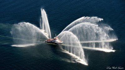 Seattle Fireboat, Puget Sound, Seattle, Washington  