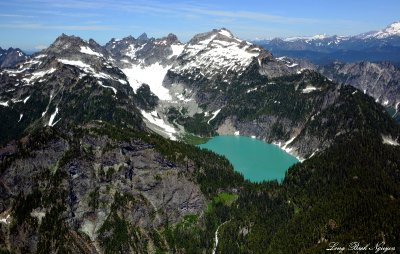 Columbia Peak, Columbia Glacier, Blanco Lake, Monte Cristo, Glacier Peak, Washington  