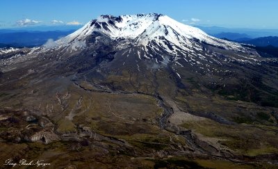 Mt St Helens, Lava Dome, Blast Crater and Zone, Volcanic Monument, Washington  