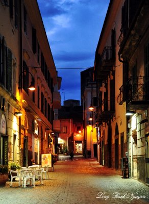 quite street, Tarquinia, Italy 
