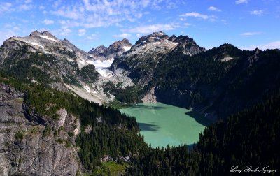  Blanca Lake, Columbia Peak, Columbia Glacier, Kyes Peak, Monte Cristo Peak, Cascade Mountains, Washington