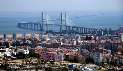 Vasco da Gama Bridge, Lisbon, Portugal 