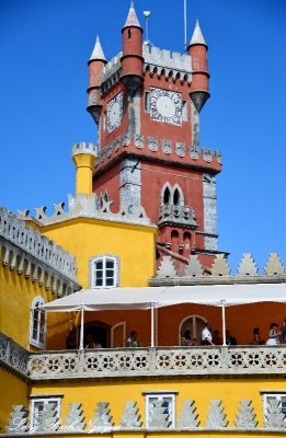 clock tower, Pena National Palace, Sintra, Portugal 