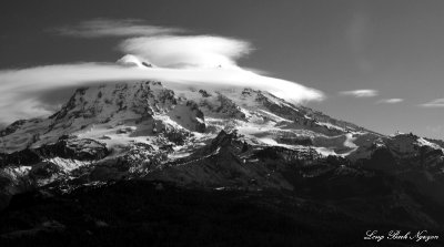 Cap Cloud over Mt Rainier National Park,  Washington   