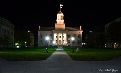 Old State Capital at night Iowa City Iowa  