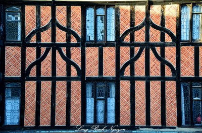 wood pattern windows Windsor Castle  