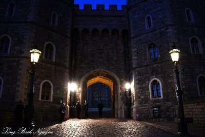 Guarding the gate,  Windsor Castle, England  