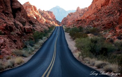 Leaving Valley of Fire State Park Nevada 