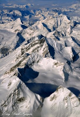 Mt Whitleaves, Mount de Margerie, Mount Lambe, Soltarire Mountain, BC, Canada 