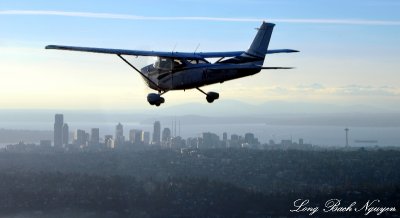 Flight of Two 182Q, Seattle, Washington 