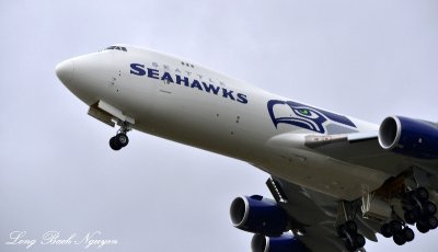 Seattle Seahawks,Go Hawks, Boeing 747-8F, Seattle 