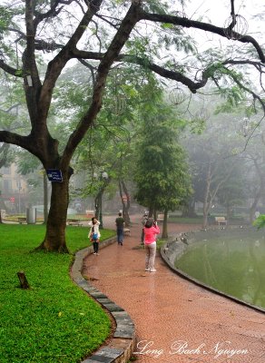 walking around Lake Guom, Hanoi, Vietnam  