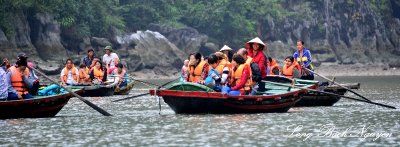 local guides at Cua Van Floating Village, Ha Long Bay, Vietnam  