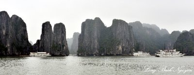 Scenic Ha Long Bay, Cap Ngan Island, Hon Hang Island, Vietnam  