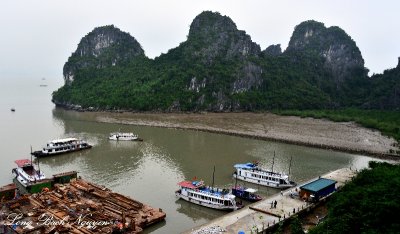 Dau Go Cave dock, Ha Long Bay, Vietnam  