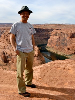 Me at Horseshoe Bend Overlook, Glen Canyon, Arizona  