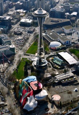Space Needle, EMP, Chihuly Garden and Glass, Pacific Science Center, Seattle, Washington