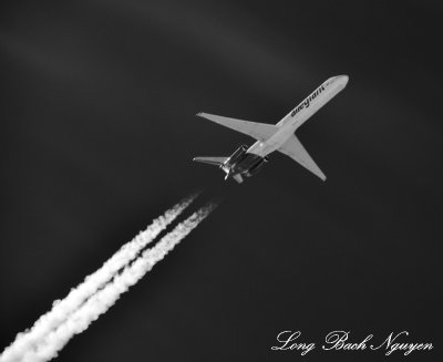 Allegiant Airlines 32000 feet MD-80 