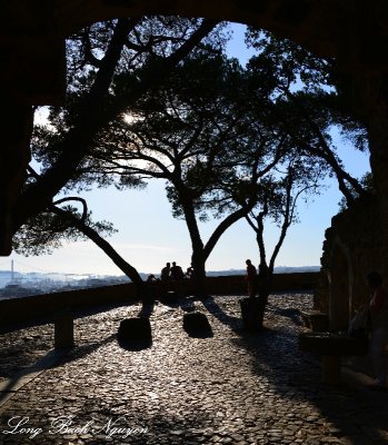 Park at Castle San Jorge Lisbon Portugal 
