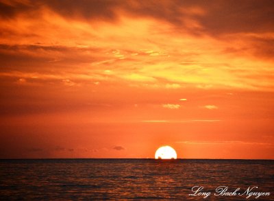 Sunset from Kona, Hawaii  