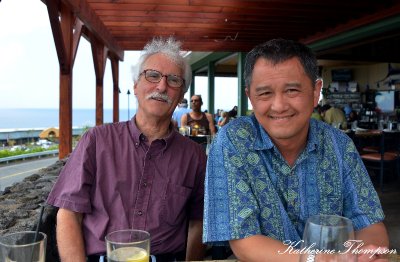 Dave Hein and Me, Sam Choys Restaurant, Kailua-Kona, Hawaii  