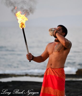 Performer at Four Seasons Resort, Kailua-Kona, Hawaii  
