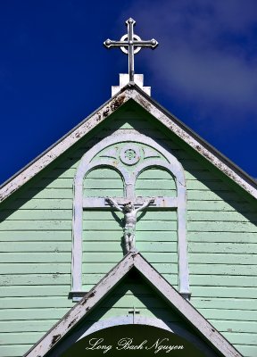 Crosses, Star of the Sea Church, Pahoa, Hawaii 