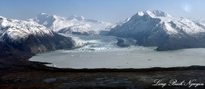 Inner George Lake, Colony Glacier, Mount Muir, Chugach Mountains Range, Alaska  