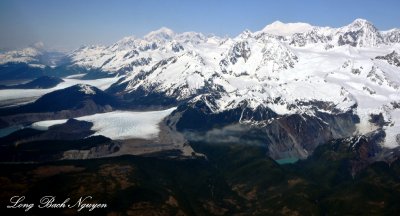 Finger Glacier, La Perouse Glacier, Mount Dagelet, Mount Crillon, Mount Orville, Fairweather Range, Glacier Bay National Park